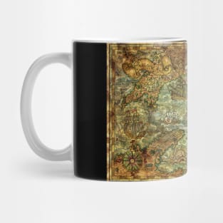 Old Nautical Map 6 (Fantasy). Mug